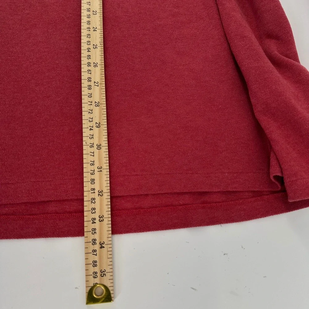 Polo Ralph Lauren Mens XL Classic Fit Heathered Red Cotton Pique Polo Shirt